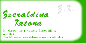 zseraldina katona business card